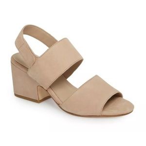 Eileen Fisher Tan Block Heel Sandals